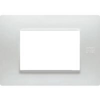 Nea - Placa Flexa de 3 plazas en tecnopolímero blanco Nea