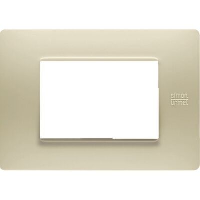 Nea - Flexa plate in ivory 3-place technopolymer
