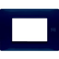Nea - Placa de tecnopolímero Flexa de 3 plazas azul