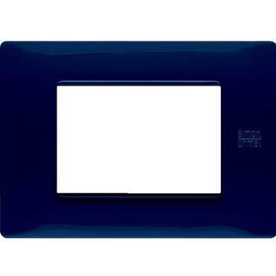 Nea - Placa de tecnopolímero Flexa de 3 plazas azul