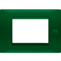 Nea - Placa de tecnopolímero Flexa de 3 plazas verde