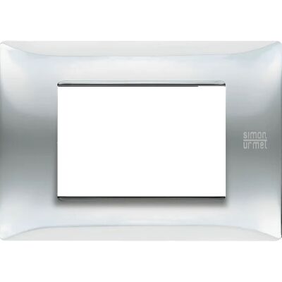 Nea - Polished stainless steel 3-place technopolymer Flexa plate