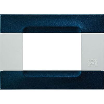 Nea - Kadra Bianca plate in metallic blue metal 3 places