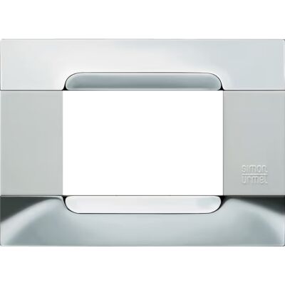 Nea - White Kadra plaque in 3-place nickel metal