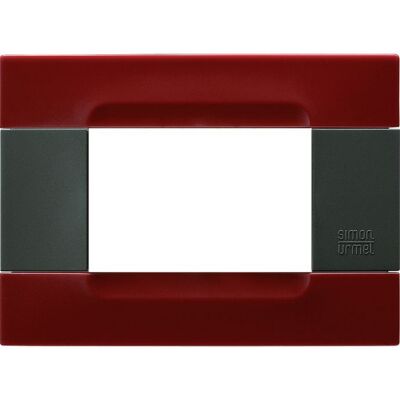 Nea - Kadra Anthracite plate in Beijing red technopolymer 3 places
