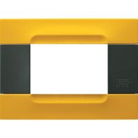 Nea - Kadra Bianca plaque in lisbon yellow technopolymer 3 places