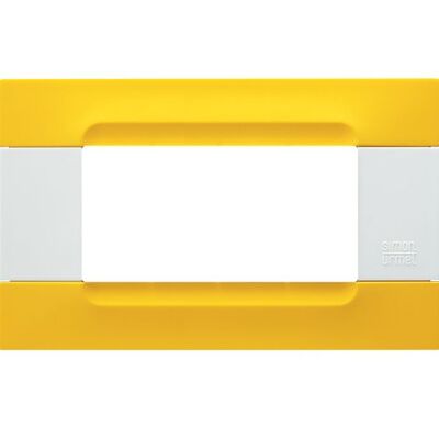 Nea - Kadra Bianca plate in lisbon yellow technopolymer 4 places