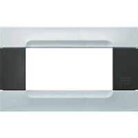 Nea - Assiette métal Kadra Anthracite 4 places vega blanc