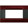 Nea - Kadra Anthracite plate in metallic burgundy metal 4 places