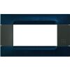 Nea - Placa metálica Kadra Antracita 4 plazas en azul metalizado