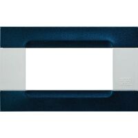 Nea - Kadra Bianca metal plate 4 places in metallic blue