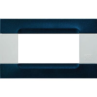 Nea - Placa metálica Kadra Bianca 4 plazas en azul metalizado