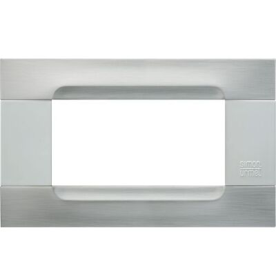 Nea - White Kadra plaque in 4-place nickel steel metal