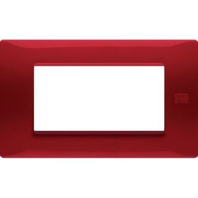 Nea - red 4-place Flexa technopolymer plate