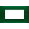 Nea - Placa Flexa de tecnopolímero verde de 4 plazas