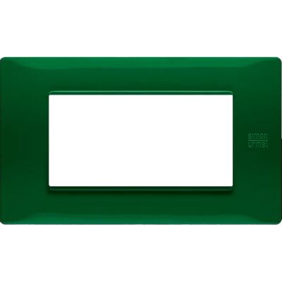 Nea - Placa Flexa de tecnopolímero verde de 4 plazas