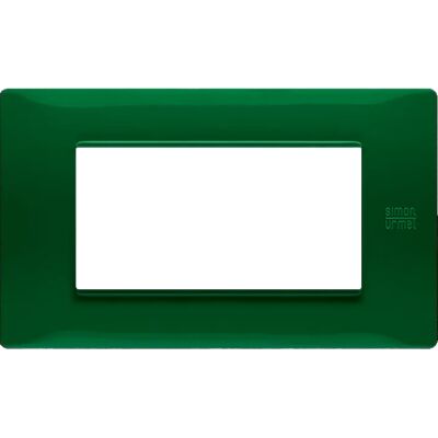 Nea - placca Flexa in tecnopolimero 4 posti verde