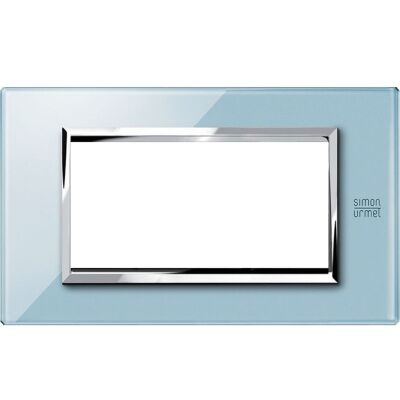 Nea - Plato Expi de cristal azul cielo 4 plazas