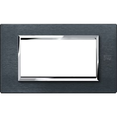 Nea - Plaque aluminium Expi 4 places aluminium karbon