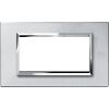 Nea - Expi metal plate 4 places mercury silver