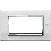 Nea - Expi aluminum plate 4 places in satin aluminum