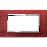 Nea - Placa de aluminio Expi 4 plazas aluminio rojo