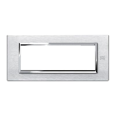 Nea - Placa de aluminio Expi 6 plazas en aluminio satinado