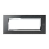 Nea - Expi plate in graphite black 6-place metal