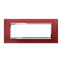 Nea - Placa Expi de aluminio 6 plazas aluminio rojo