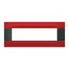 Nea - Kadra Anthracite plate in Orion red metal 7 places