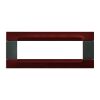 Nea - Kadra Anthracite plate in metallic burgundy metal 7 places