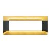 Nea - Kadra Anthracite plate in polished gold 7-place metal