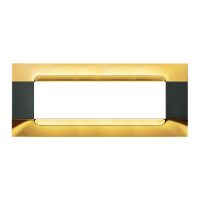 Nea - Kadra Anthracite plate in polished gold 7-place metal