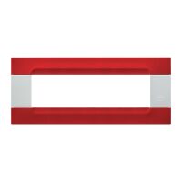 Nea - Placa Kadra blanca de metal rojo orión 7 plazas