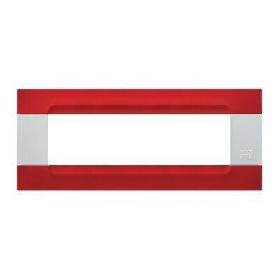 Nea - Placa Kadra blanca de metal rojo orión 7 plazas