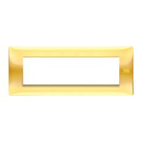 Nea - Placa Flexa en tecnopolímero 7 plazas en oro brillante
