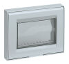Idea 8000 - 3-place IP55 gray cover plate