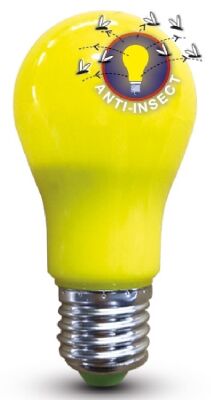 Lampe goutte LED E27 07W 230V ANTI-INSECTES GLS