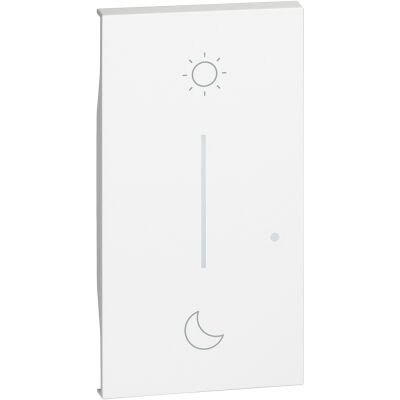 BTicino KW41M2 Living Now Blanc - Cache symbole Nuit&amp;Jour 2 modules