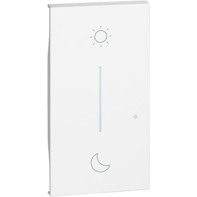 BTicino KW41M2 Living Now White - Night&amp;Day symbol cover 2 modules