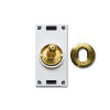 Style 44 - brass toggle button