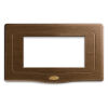 England Style 44 - 4 place walnut wood plaque