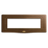 England Style 44 - 7 place walnut wood plaque