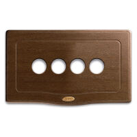 England Style 44 - Wooden 4-seater 4-control walnut plate