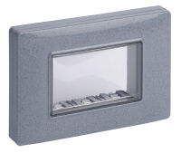 Arke Eikon Plana - IP55 granite gray support with 3-place plate