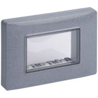 Arke Eikon Plana - Soporte granito gris IP55 con placa de 3 plazas