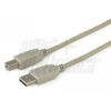 USB cable type A plug - type B plug ivory 1.8m
