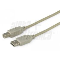 Cable USB tipo A enchufe - tipo B enchufe marfil 1,8m