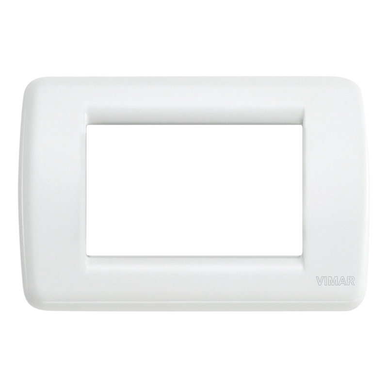 Idea - Rondò plate in white 3-seater metal