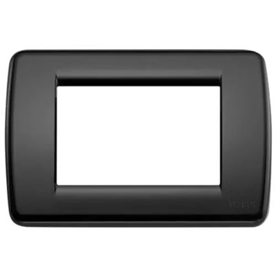 Idea - Rondò plate in black 3-place technopolymer